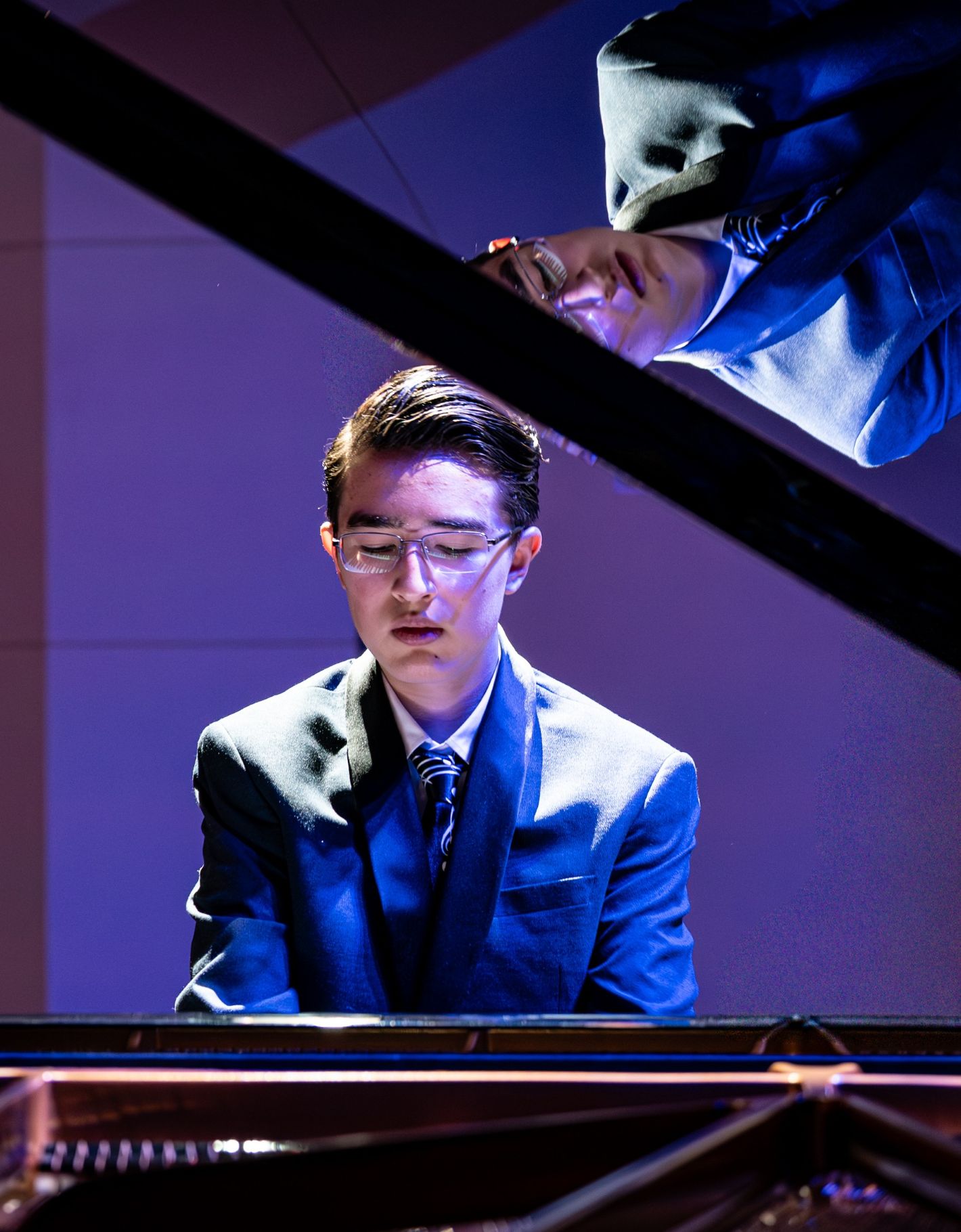 Fernando plays piano